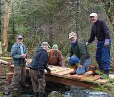 Bridge Build on Juniper Head Trail, May 2011!!