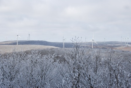 Wind mill farm on Nutby Mountain